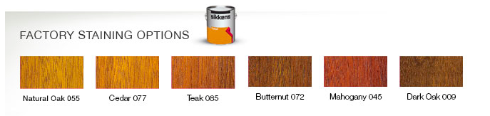 wood staining options